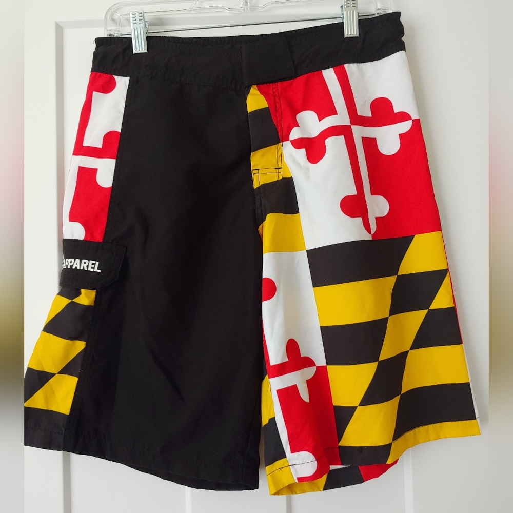 Men's Maryland Flag swim trunks
